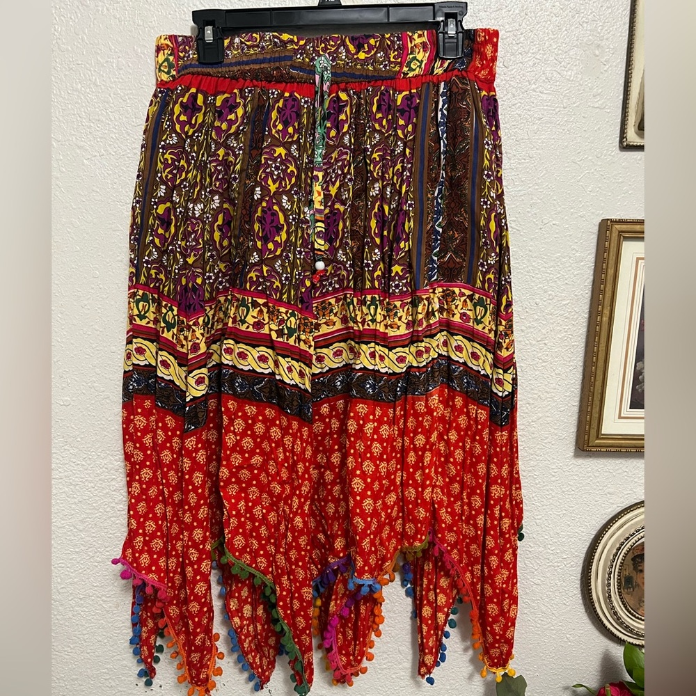 Handmade Midi Skirt! Lights fabric perfect for summer days/nights!